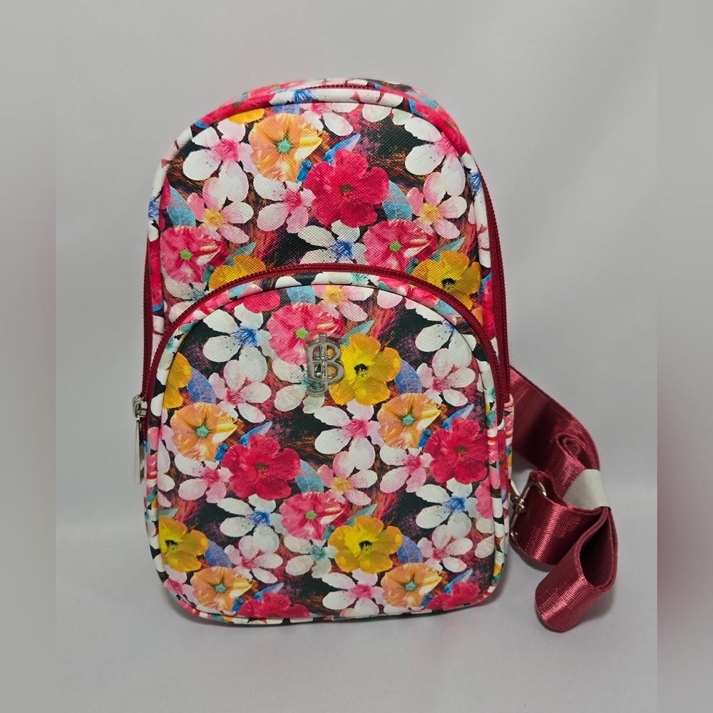 Julia Buxton Raspberry Sling Bag Crossbody Purse